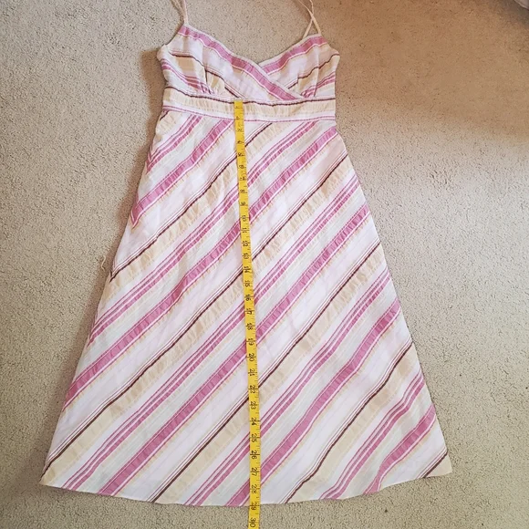 J.CREW Striped Seersucker Dress SIZE 0 - Picture 6 of 8